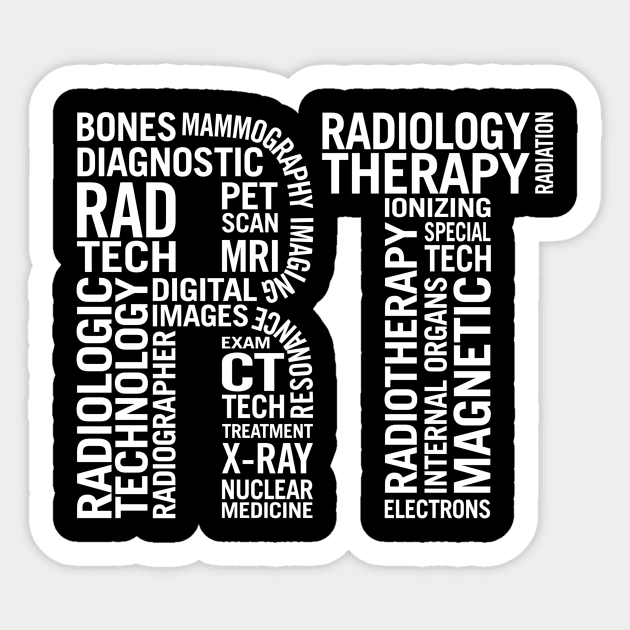 Radiology Technologist Sticker by Weirdcore